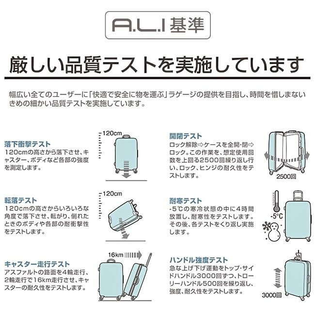 正規取扱店】アジアラゲージ スーツケース Lサイズ 70L フロント
