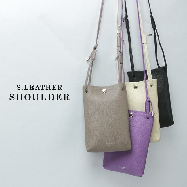 ブランクレ イタリー シュリンクレザー ショルダーバッグ blancle bc1191-ita