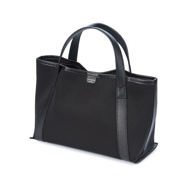 美品ペッレモルビダ　テーラマリーナ　ハンドバッグ　トートバッグ　シボ革　黒 TE010－トートバッグ | PELLE MORBIDA ペッレ モルビダ