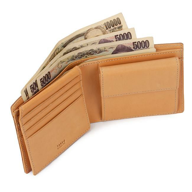 正規取扱店】タケオキクチ サーフェイス 二つ折り財布 TAKEO
