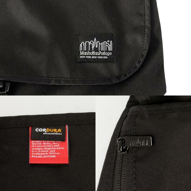 マンハッタンポーテージ ブラックレーベル コーデュラ305P メッセンジャーバッグ Manhattan Portage BLACK LABEL mp1641-305pbl