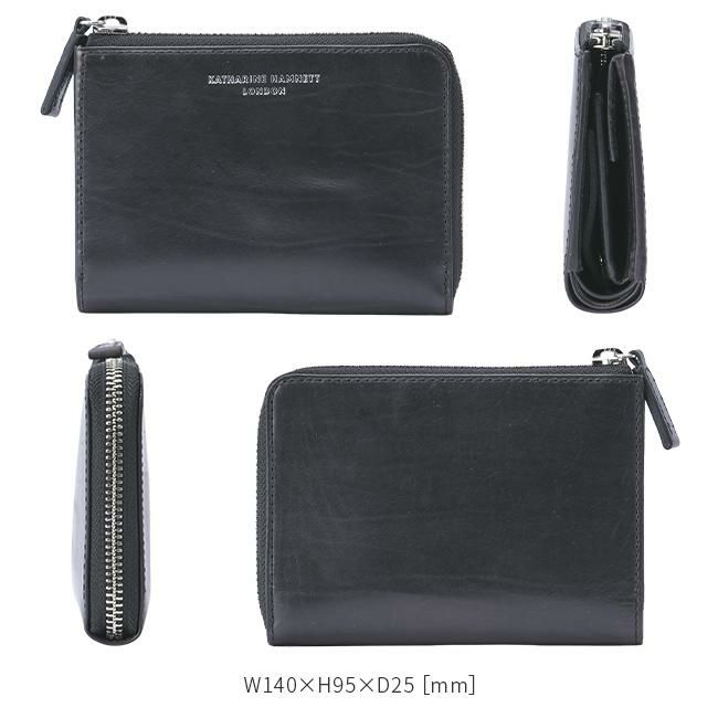 キャサリンハムネット カーフ【LTD】 ミドル財布 KATHARINE HAMNETT LONDON khl-490-50802