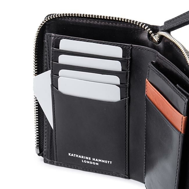 キャサリンハムネット カーフ【LTD】 ミドル財布 KATHARINE HAMNETT LONDON khl-490-50802