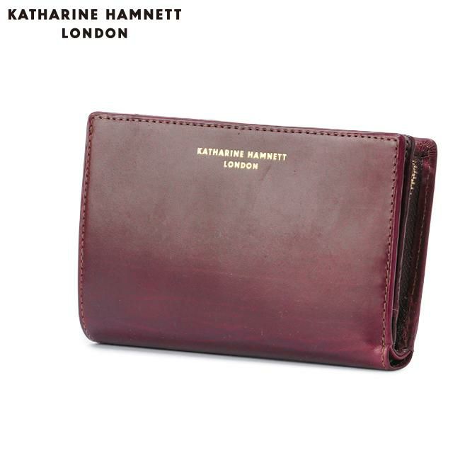 キャサリンハムネット カーフ【LTD】 ミドル財布 KATHARINE HAMNETT LONDON khl-490-50803