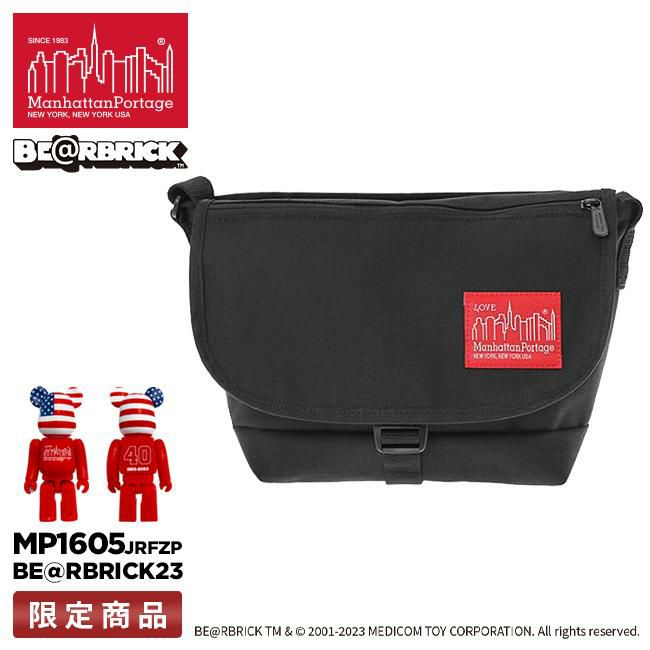 マンハッタンポーテージ ベアブリック【LTD】 メッセンジャーバッグ Manhattan Portage mp1605jrfzpbear23