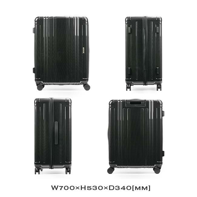 エース スーツケース 100L 大容量 LLサイズ 受託手荷物規定内 軽量 ファスナータイプ リフレクション ACE 06789