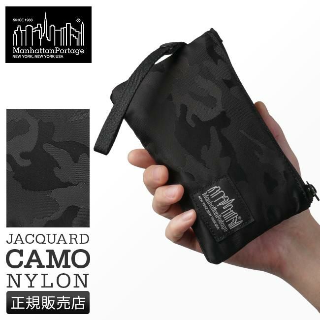 マンハッタンポーテージ ブラックレーベル JACQUARD CAMO NYLON ポーチ Manhattan Portage BLACK LABEL mp1082wjqdcambl