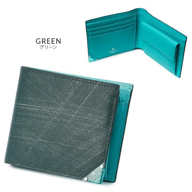 ランバンオンブルー アクア 二つ折り財布 LANVIN en Bleu lenb-513622