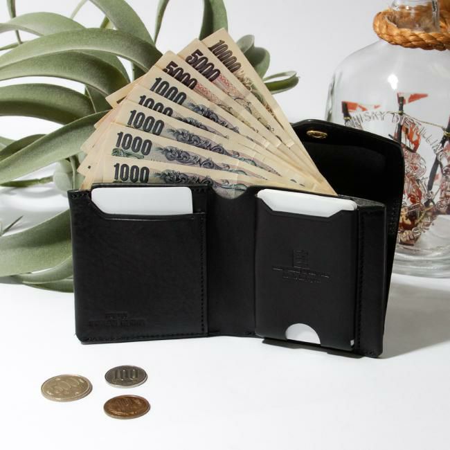 クランプ イタリアンシュリンクレザー 二つ折り財布 Cramp cr-175