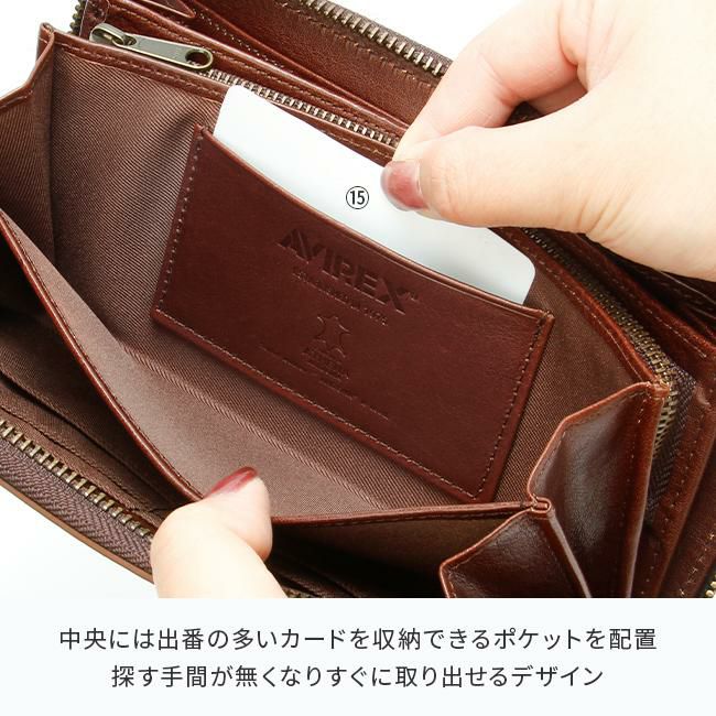 アヴィレックス バイデ 長財布 AVIREX ax9102