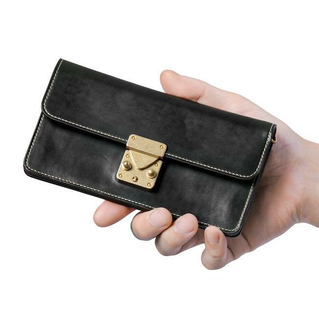 スロウ コードバン ショルダーウォレット SLOW so875p