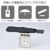 バグスロウ×アンベル ベリカルラージ フラット 折りたたみ傘 全天候型 晴雨兼用 自動開閉 Amvel VERYKAL LARGE Flat bugSlaw A2755