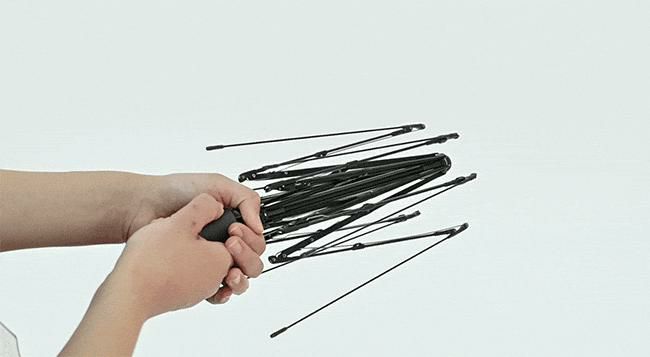 バグスロウ×アンベル ベリカルラージ フラット 折りたたみ傘 全天候型 晴雨兼用 自動開閉 Amvel VERYKAL LARGE Flat bugSlaw A2755