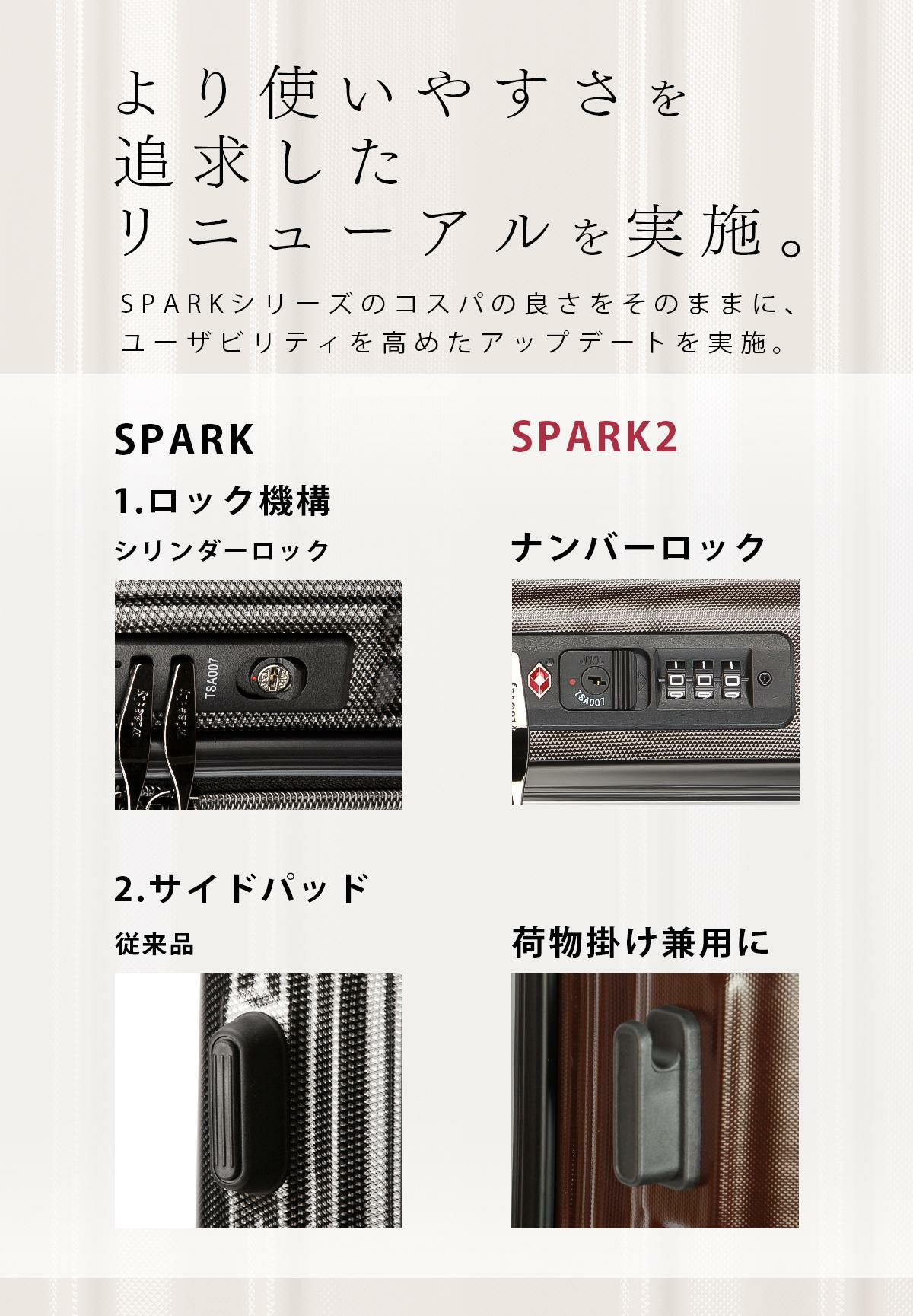 ワイズリー SPARK2 スーツケース wise:ly wis-338-2502