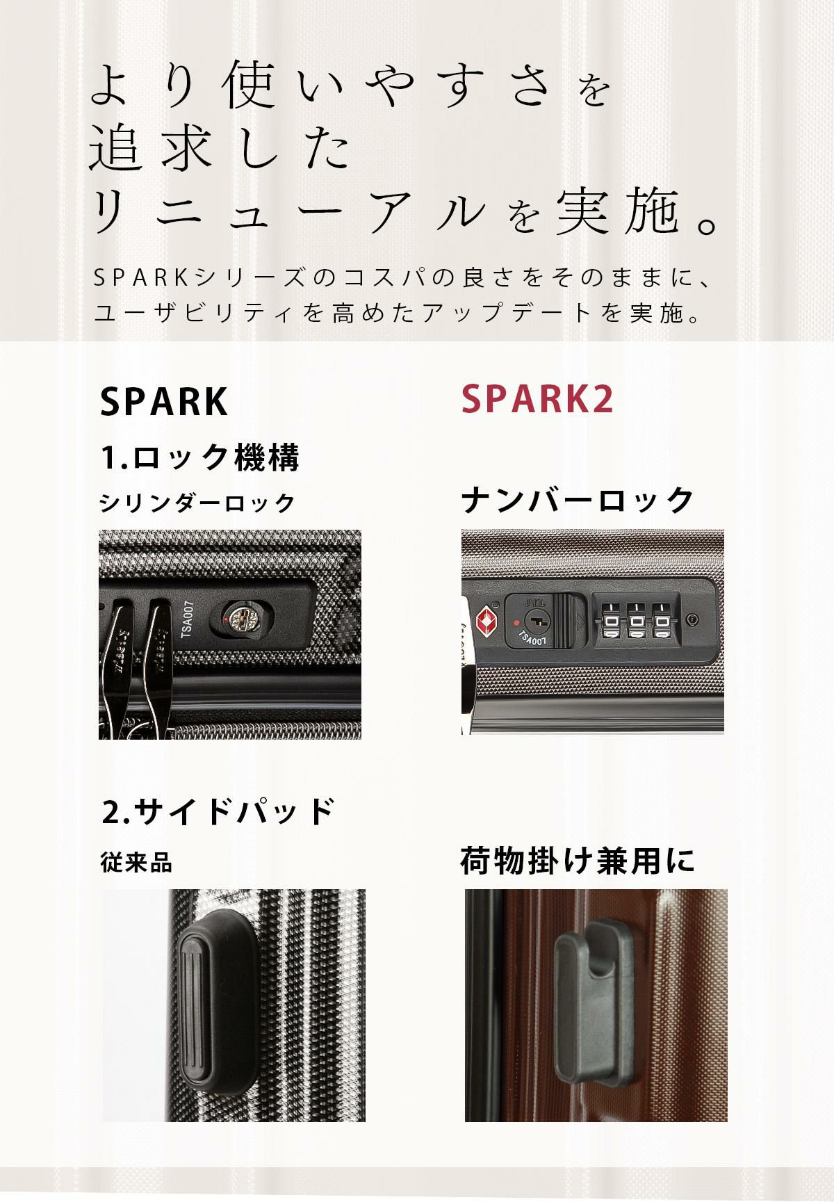 ワイズリー SPARK2 スーツケース wise:ly wis-338-2501