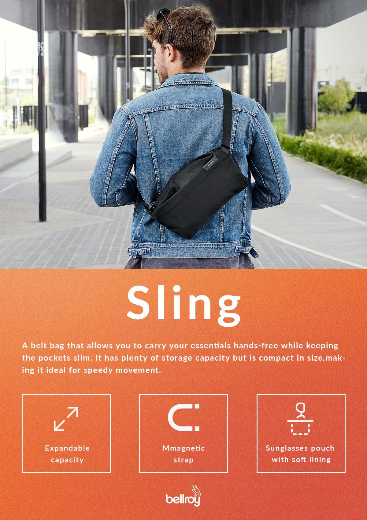 ベルロイ Classic ウエストバッグ Bellroy bsla