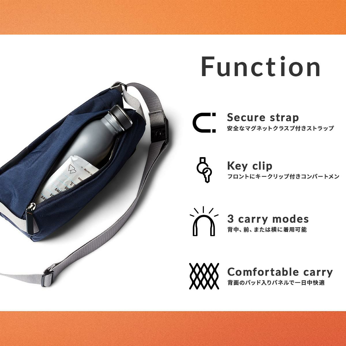 ベルロイ Classic ウエストバッグ Bellroy bsma