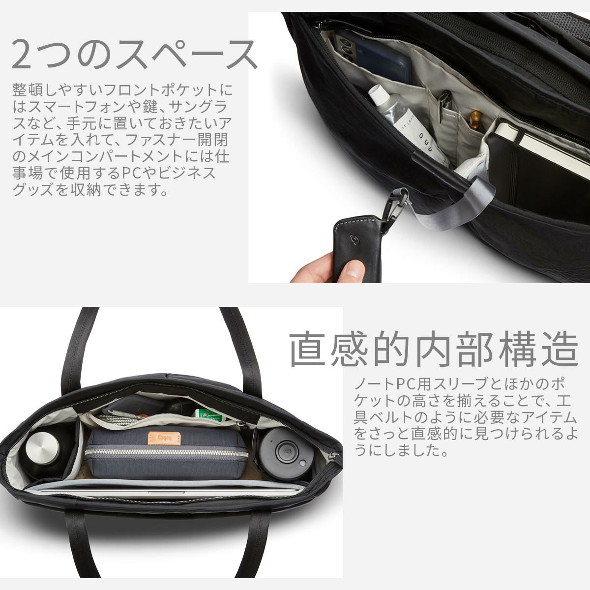 bellroy ベルロイ トートバッグ ショルダーバッグ ノートPC 12L 黒 bellroy ベルロイ トートバッグ ショルダーバッグ ノートPC 12L 黒