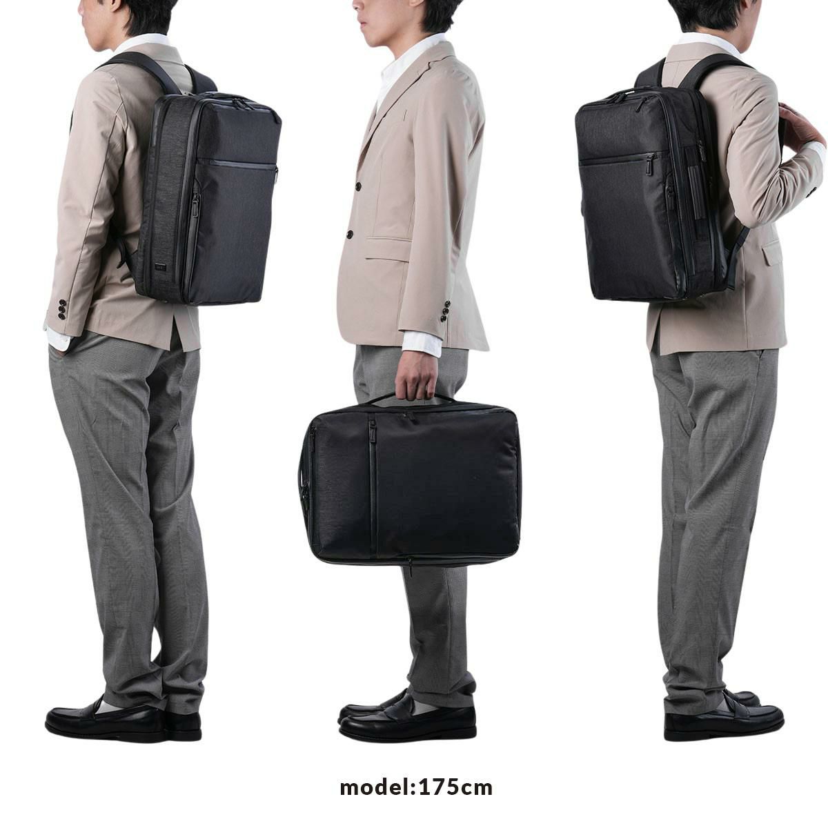 エース ジーンレーベル ガジェタブルヘザー ビジネスリュック ace.GENE LABEL gene-68294