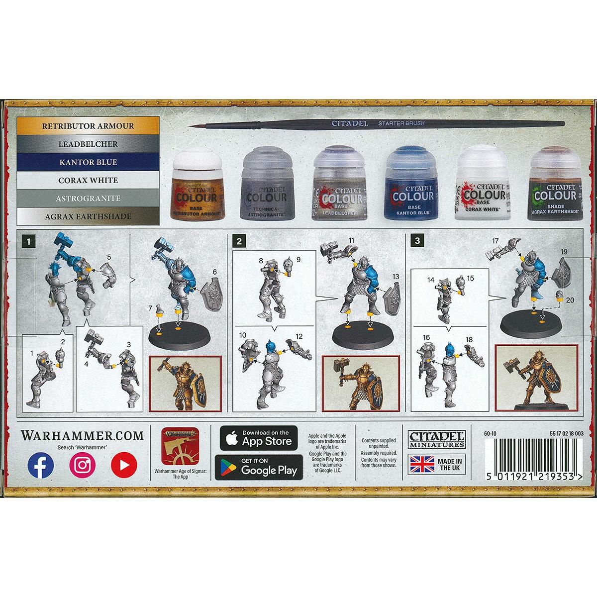 ウォーハンマー エイジ・オヴ・シグマー ストームキャスト・エターナル ヴィンディクター＋ペイントセット WARHAMMER Age of Sigmar Stormcast Eternals Vindictors Paints Set 60-10