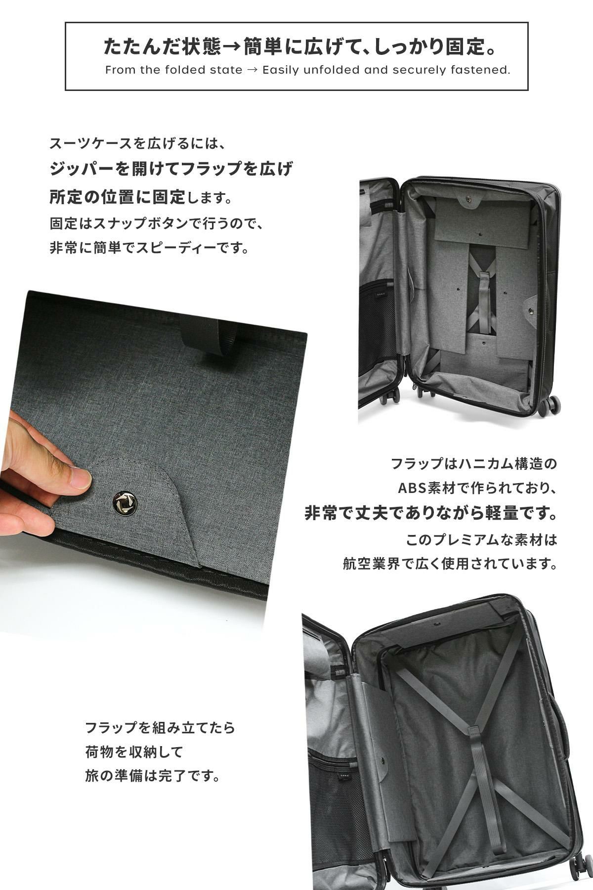 senz° foldaway スーツケース  check-in