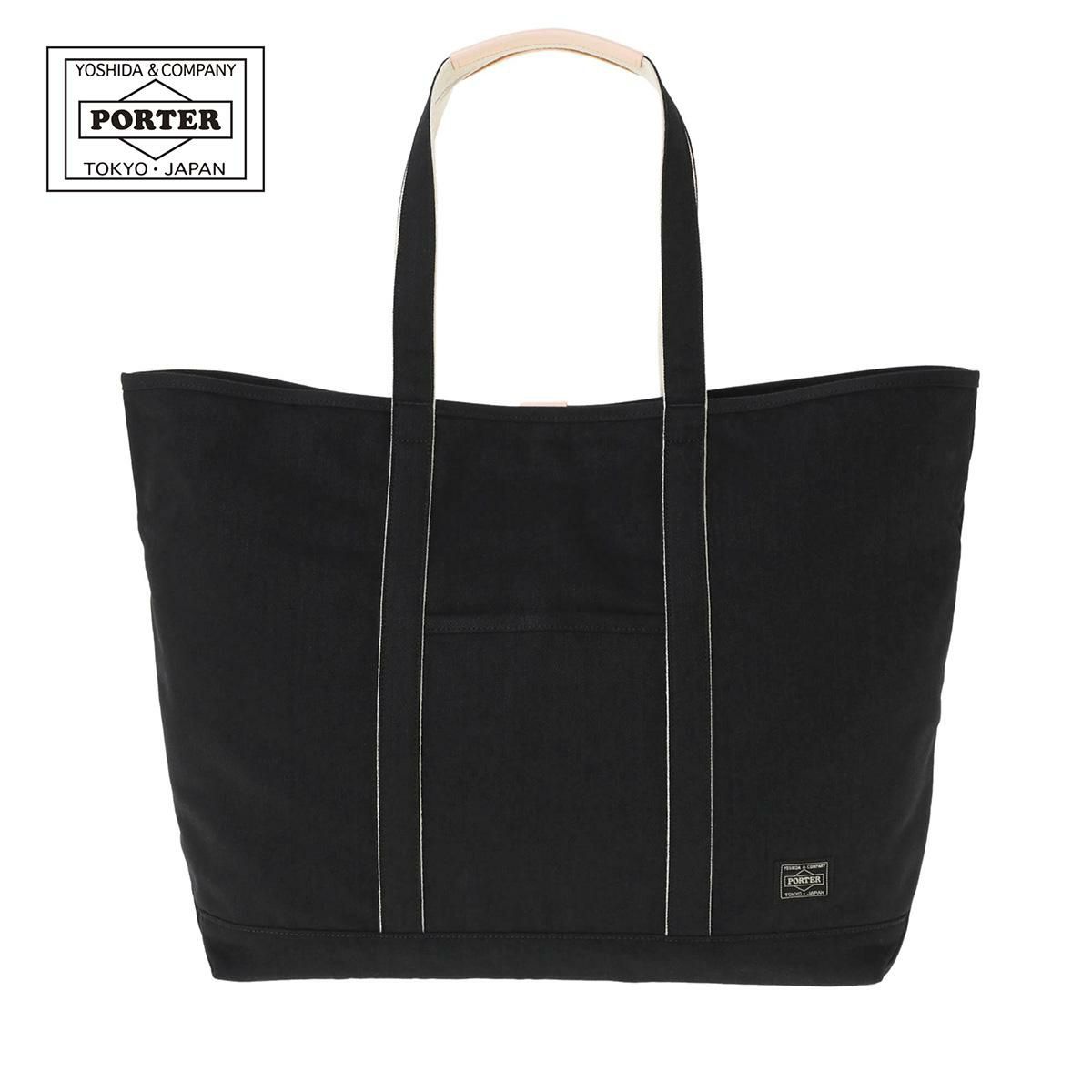 ポーター ノアール トートバッグ PORTER NOIR 895-15158 大容量 軽量 日本製 デニム生地 肩掛け 大きめ TOTE BAG(L) 31L