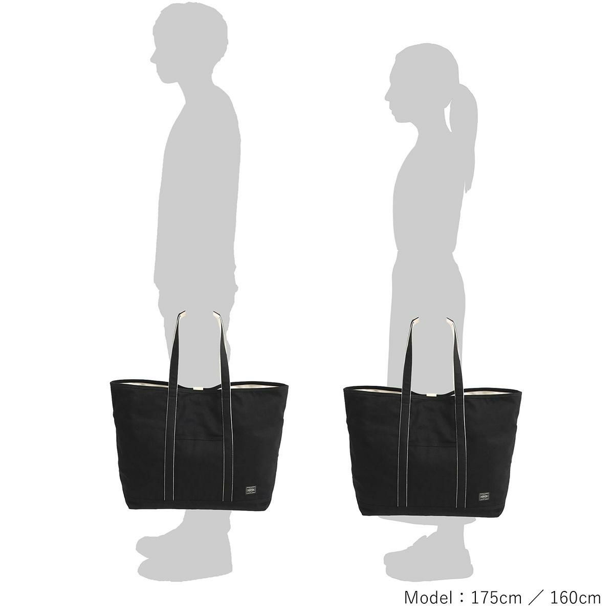 ポーター ノアール トートバッグ PORTER NOIR 895-15158 大容量 軽量 日本製 デニム生地 肩掛け 大きめ TOTE BAG(L) 31L