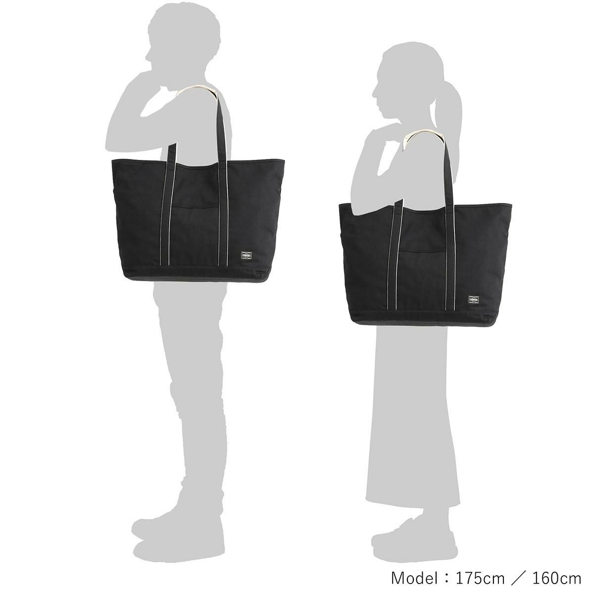 ポーター ノアール トートバッグ PORTER NOIR 895-15158 大容量 軽量 日本製 デニム生地 肩掛け 大きめ TOTE BAG(L) 31L