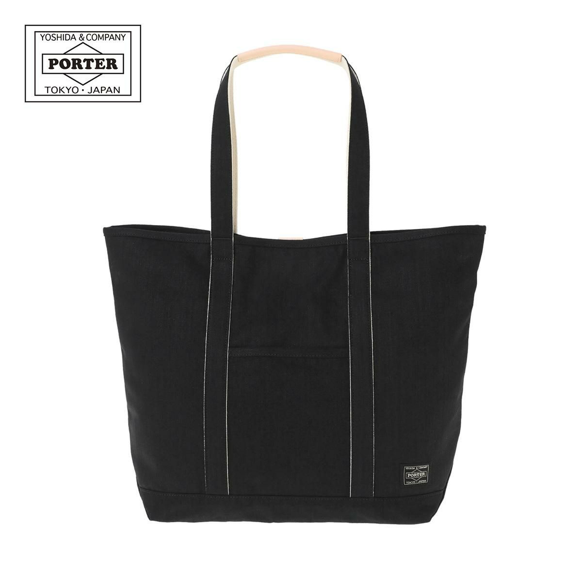 ポーター ノアール トートバッグ PORTER NOIR 895-15159 大容量 軽量 日本製 デニム生地 肩掛け 大きめ TOTE BAG(M)