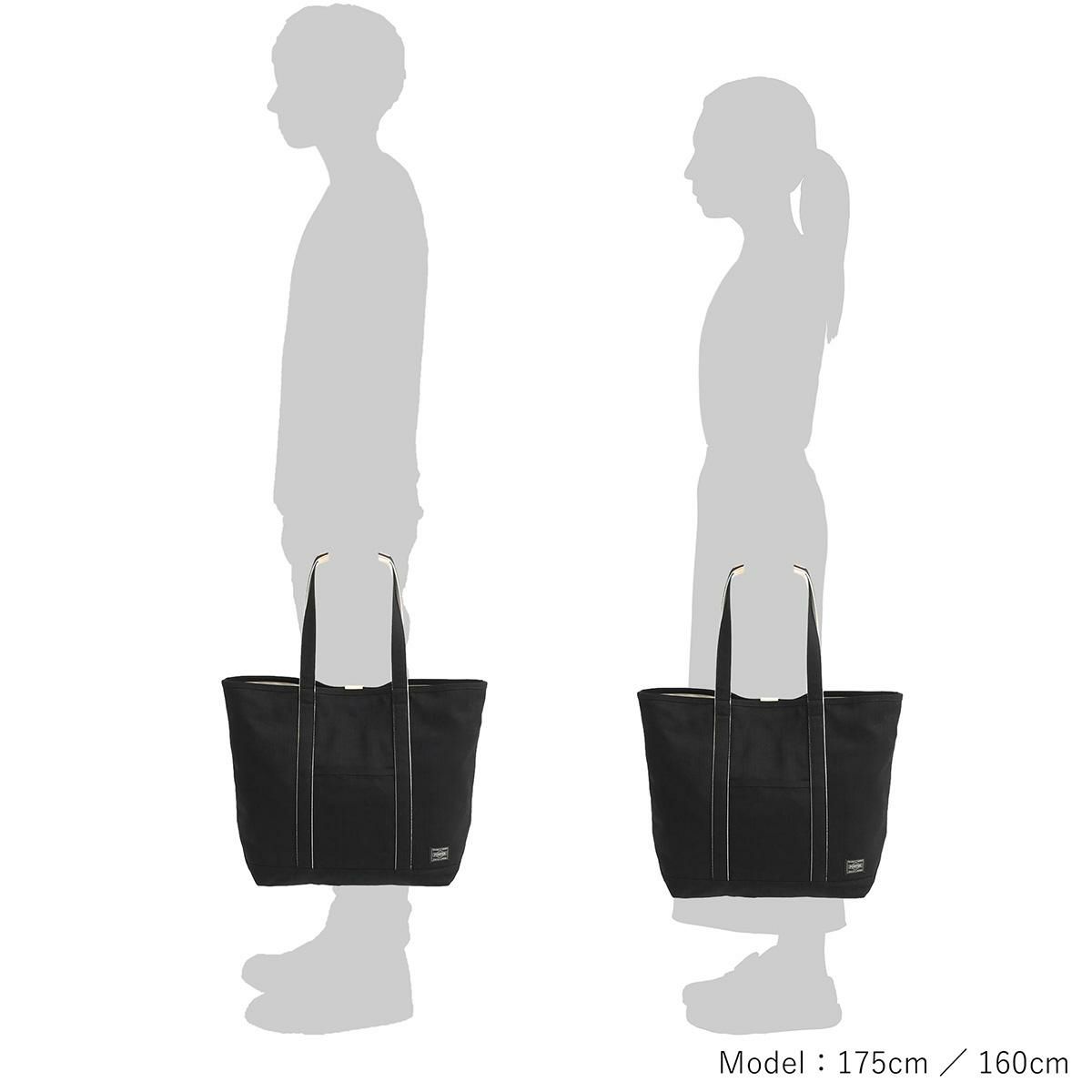 ポーター ノアール トートバッグ PORTER NOIR 895-15159 大容量 軽量 日本製 デニム生地 肩掛け 大きめ TOTE BAG(M)