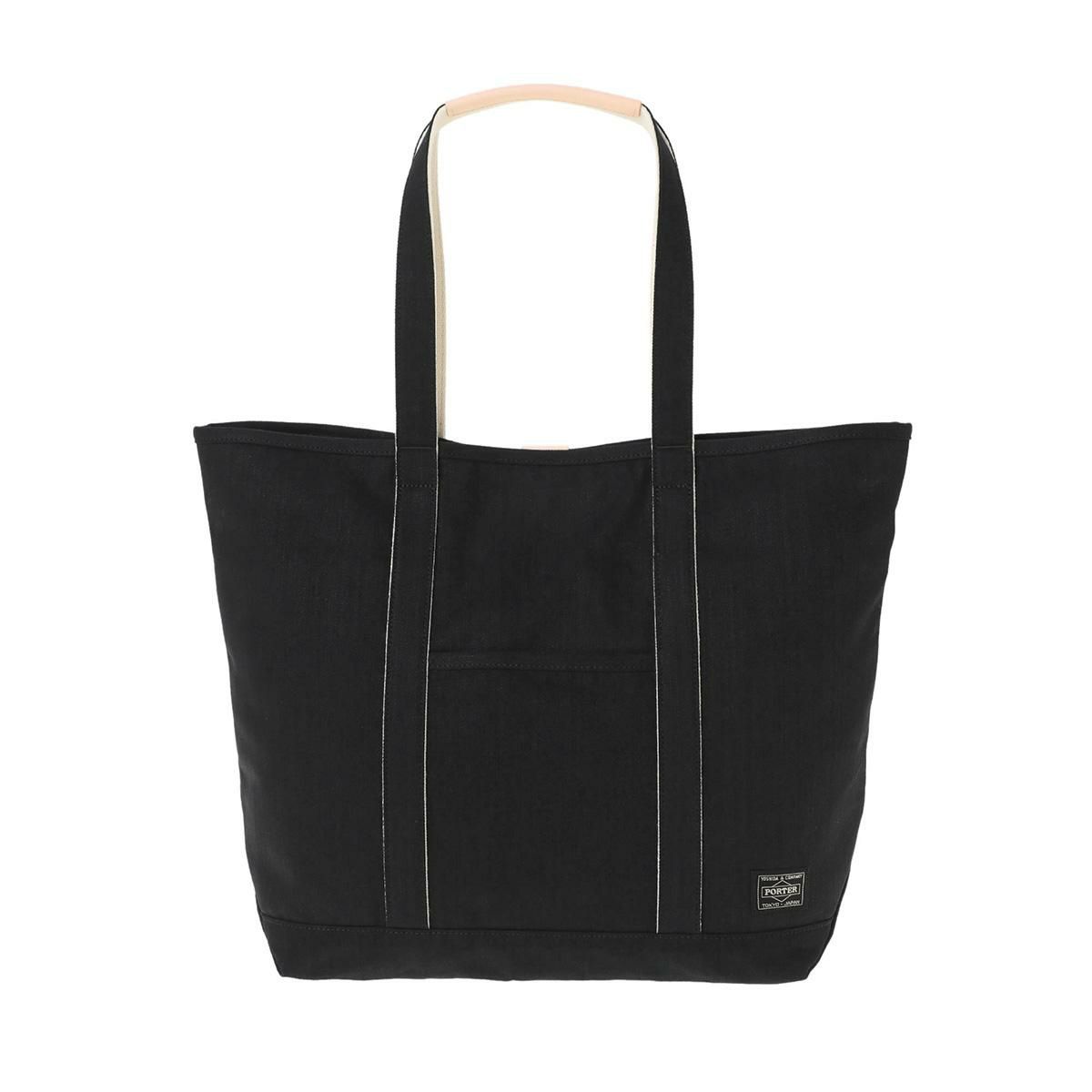 ポーター ノアール トートバッグ PORTER NOIR 895-15159 大容量 軽量 日本製 デニム生地 肩掛け 大きめ TOTE BAG(M)