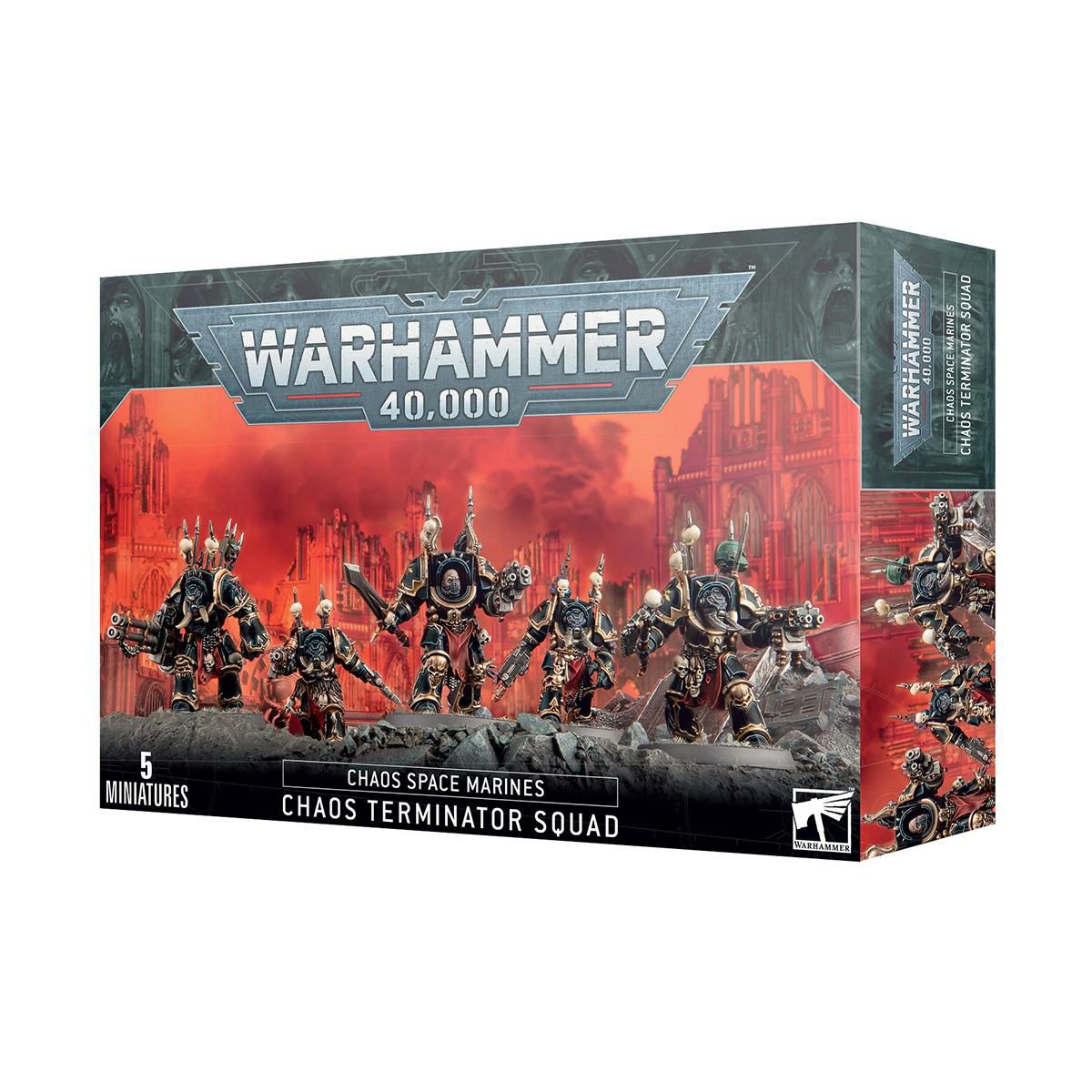 ウォーハンマー 40k ケイオス・スペースマリーン：ケイオスターミネータースカッド WARHAMMER 40,000 CHAOS SPACE MARINES: CHAOS TERMINATOR SQUAD 43-19