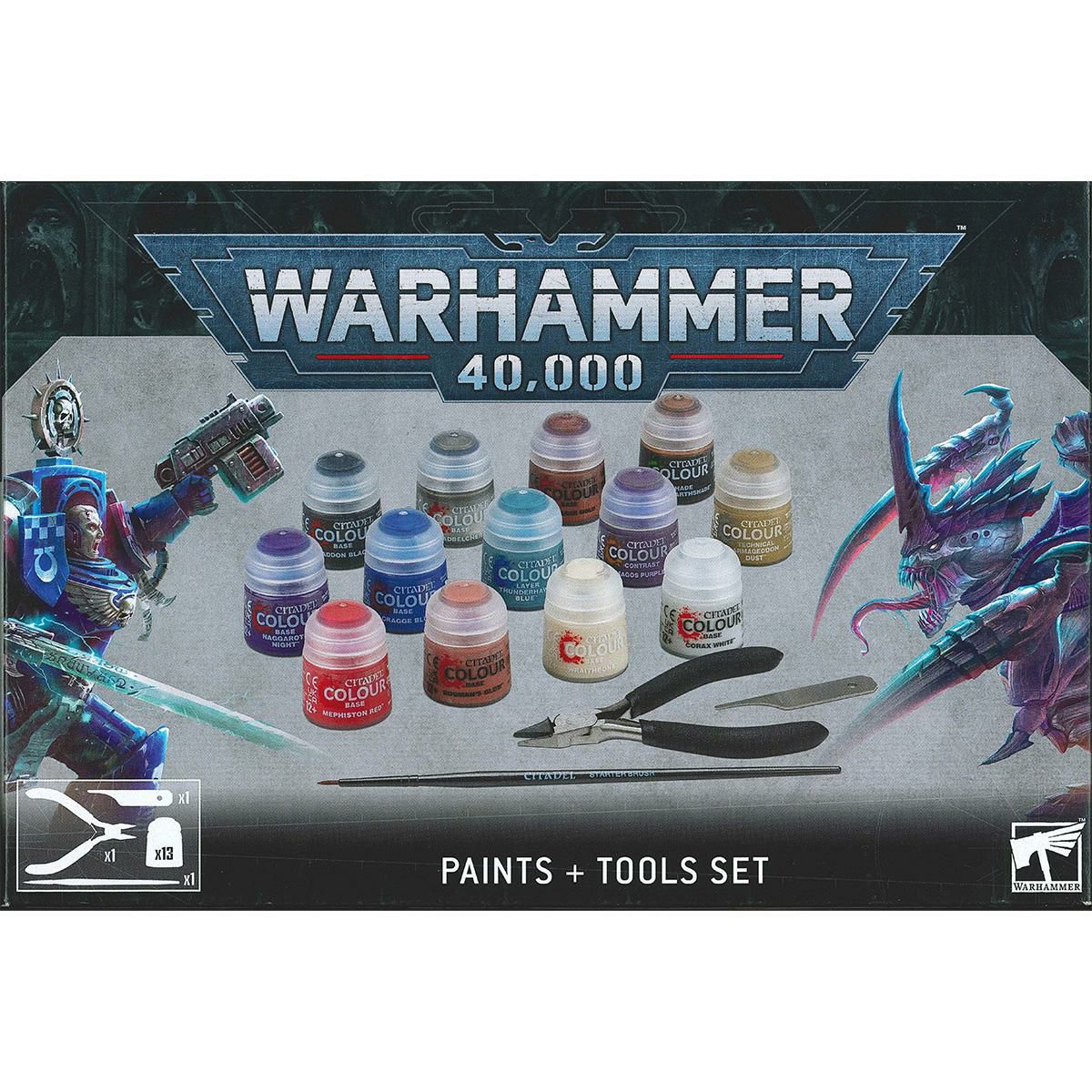 ウォーハンマー 40k ペイント＋ツールセット WARHAMMER 40,000 PAINTS+TOOLS SET 60-12