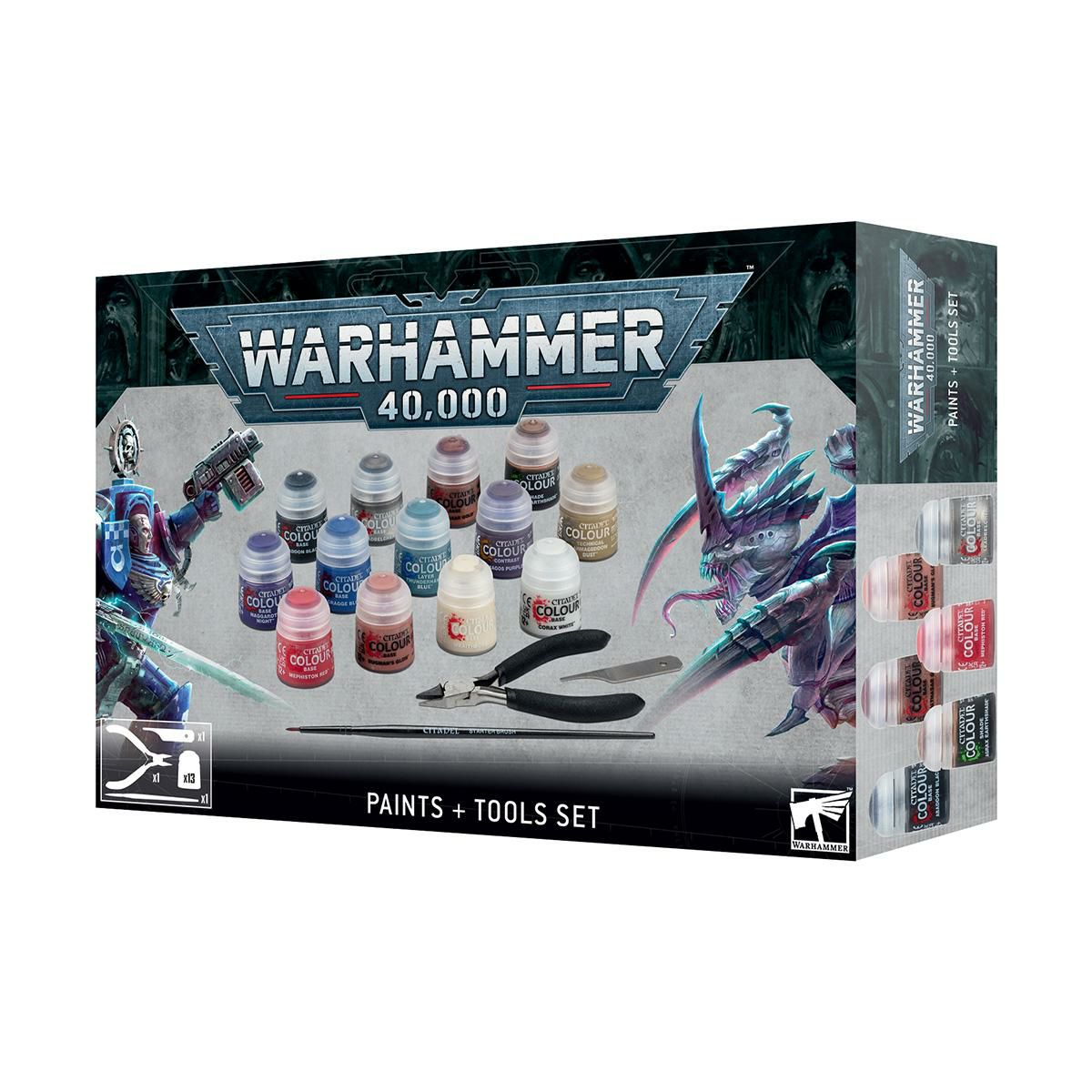 ウォーハンマー 40k ペイント＋ツールセット WARHAMMER 40,000 PAINTS+TOOLS SET 60-12