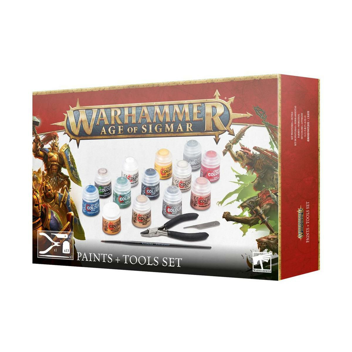 ウォーハンマー エイジ・オヴ・シグマー：ペイント＋ツールセット WARHAMMER Age of Sigmar：PAINTS+TOOLS 80-17