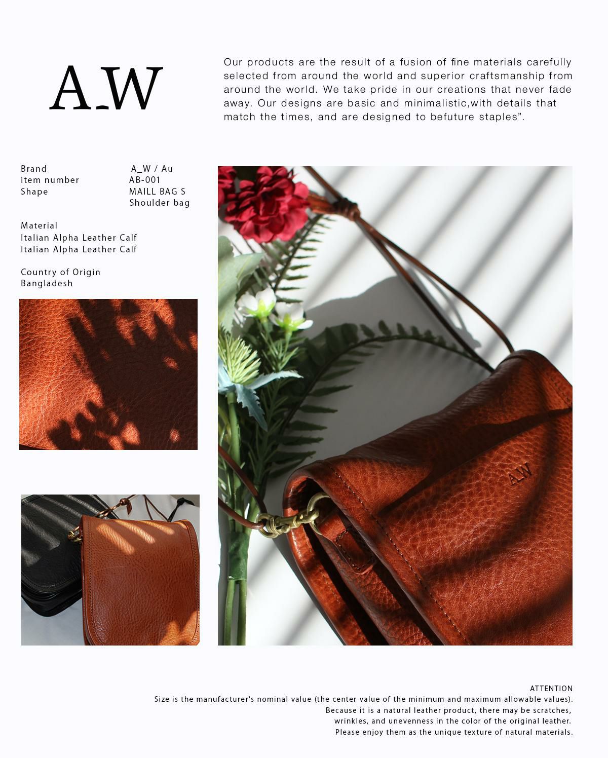 A_W  ショルダーバッグ  ab-001