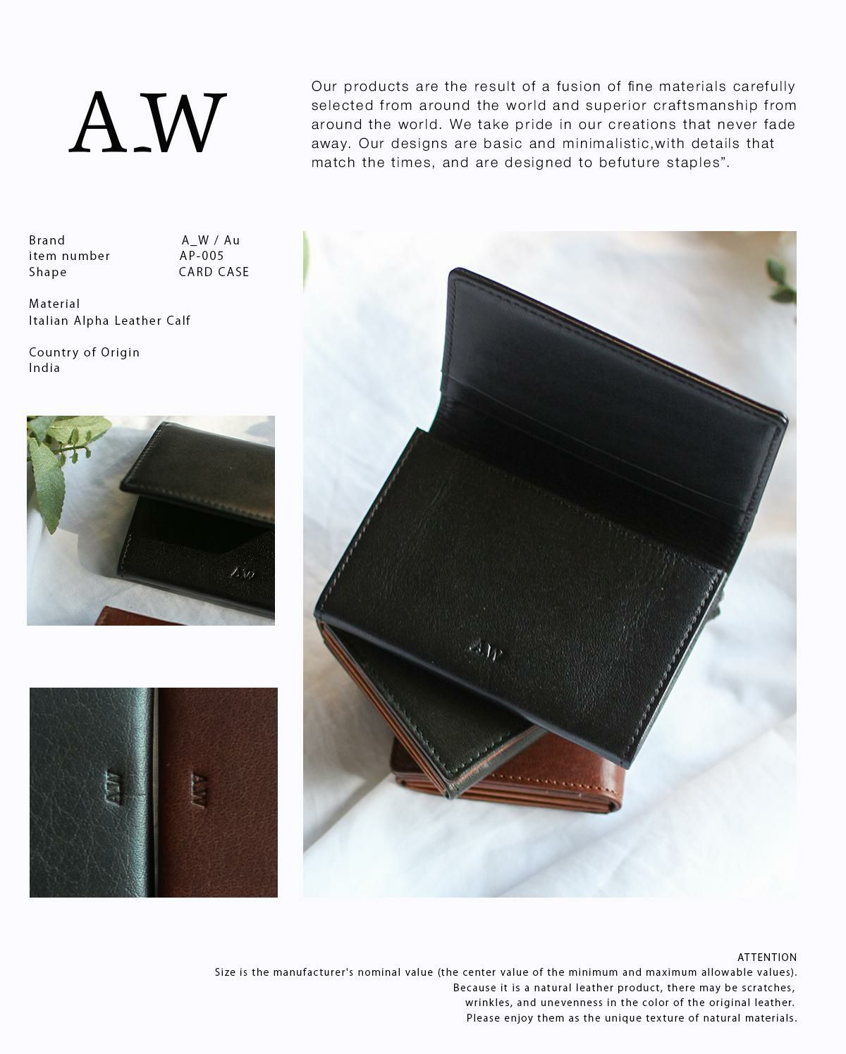 A_W  カードケース 名刺入れ  ap-005