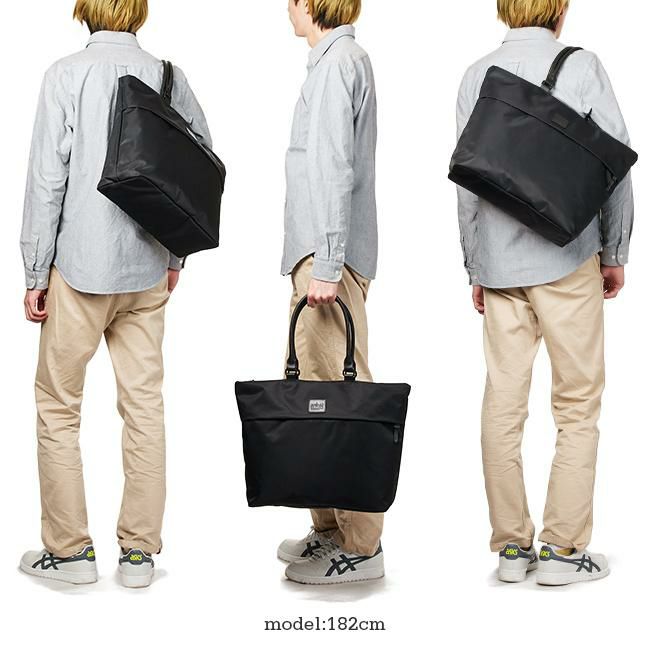 マンハッタンポーテージ ブラックレーベル ツイルナイロン トートバッグ Manhattan Portage BLACK LABEL mp1338twlbl