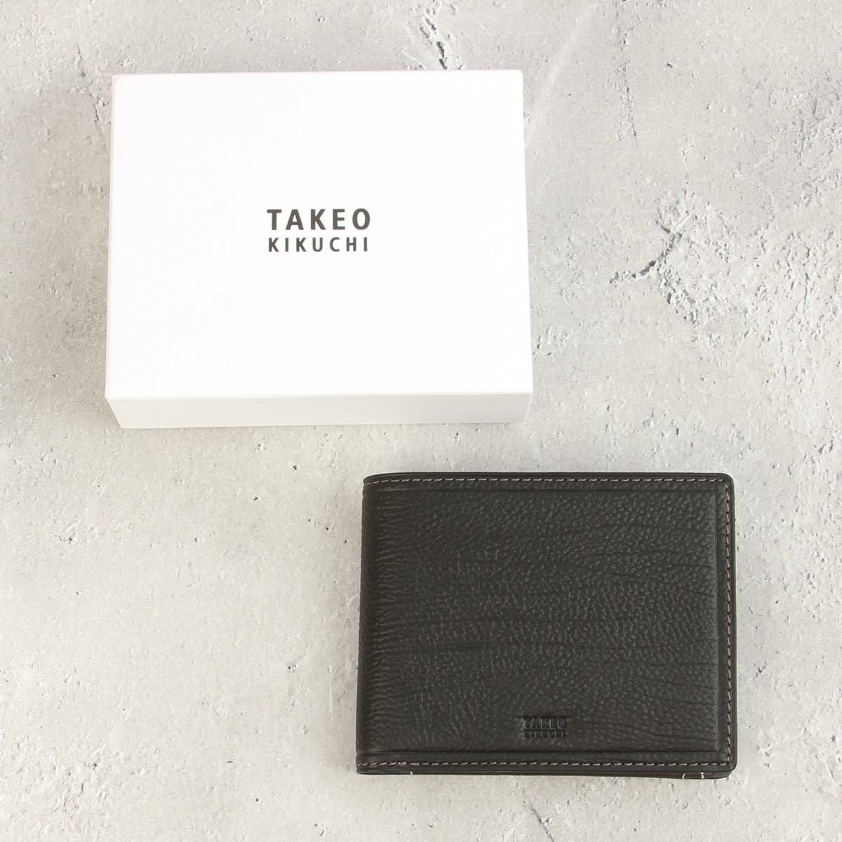 タケオキクチ クォーター 二つ折り財布 TAKEO KIKUCHI tk-742634