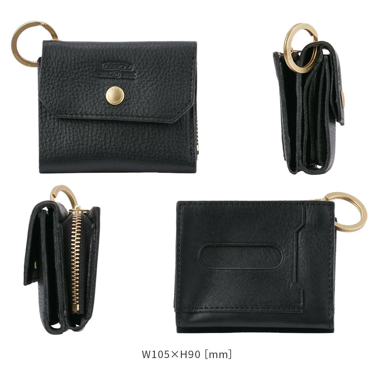 アッソブ OILED SHRINK 三つ折り財布 A2SOV as2ov-101408