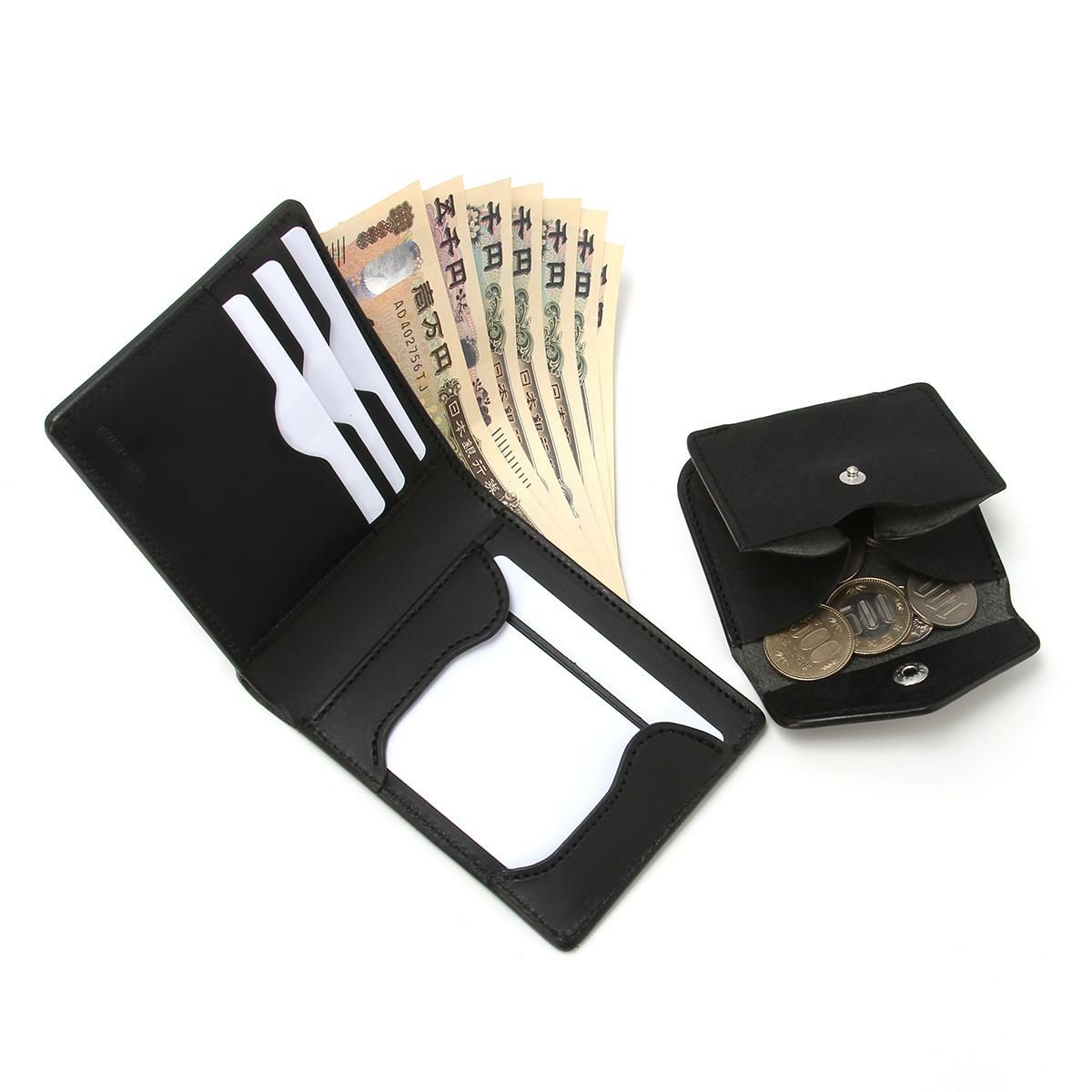 クランプ イタリアンヌバックレザー 二つ折り財布 Cramp cr-601