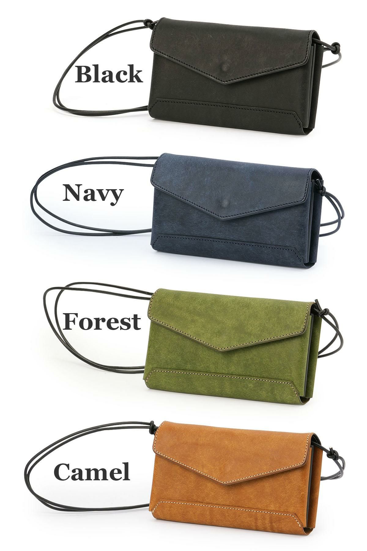 クランプ イタリアンヌバックレザー ショルダーウォレット Cramp cr-603