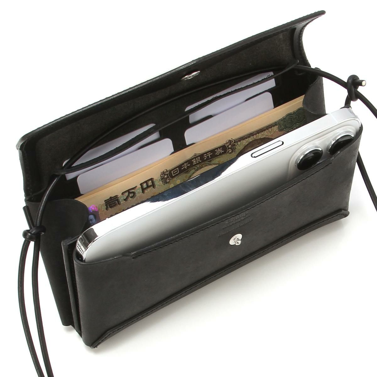 クランプ イタリアンヌバックレザー ショルダーウォレット Cramp cr-603