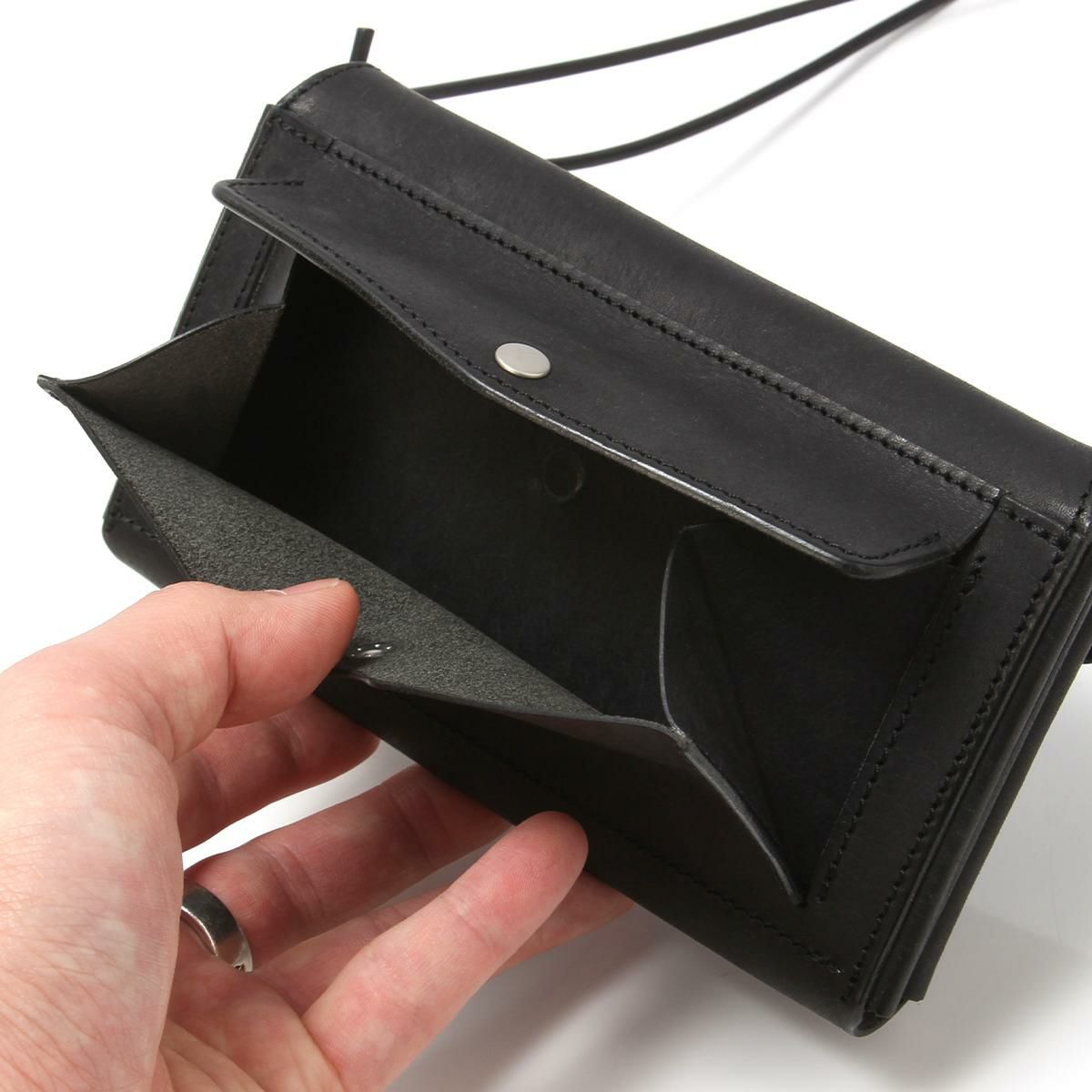 クランプ イタリアンヌバックレザー ショルダーウォレット Cramp cr-603