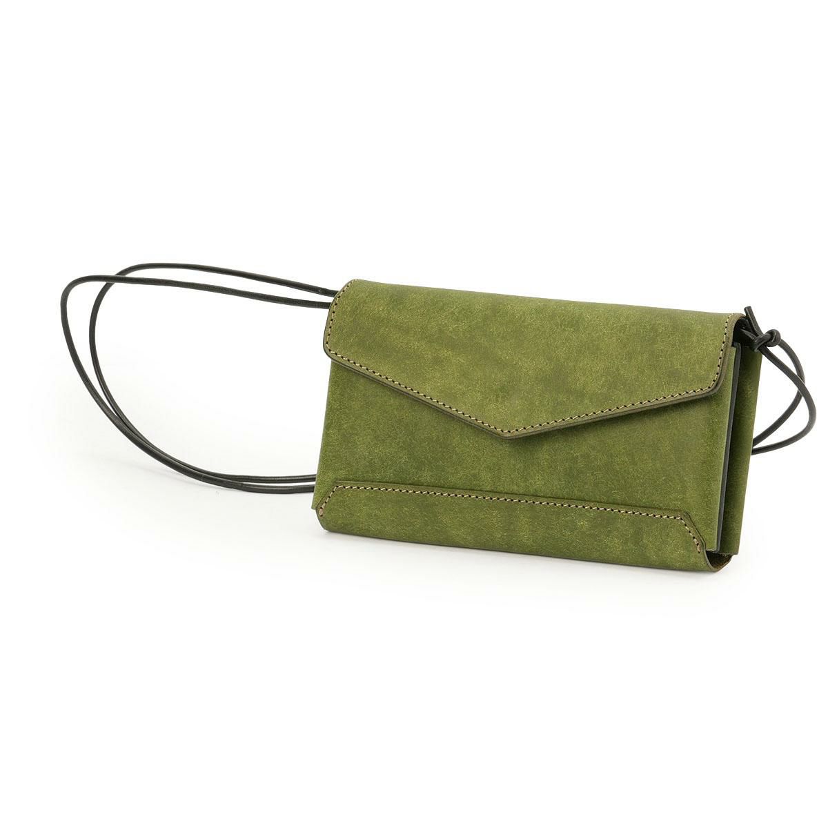 クランプ イタリアンヌバックレザー ショルダーウォレット Cramp cr-603