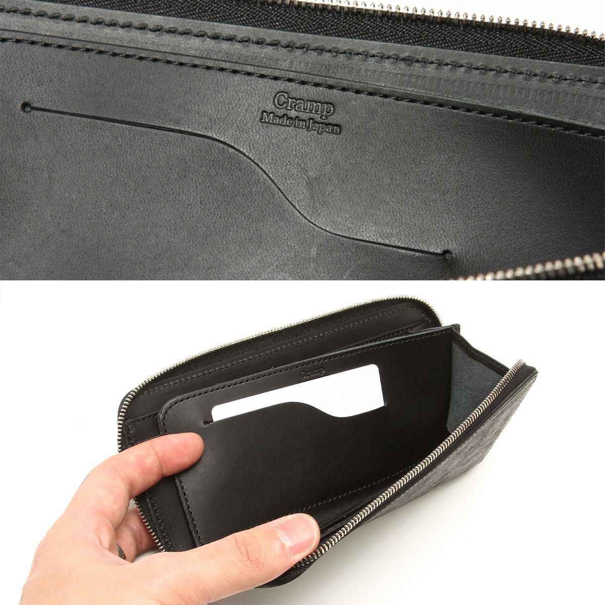 クランプ イタリアンヌバックレザー 長財布 Cramp cr-604