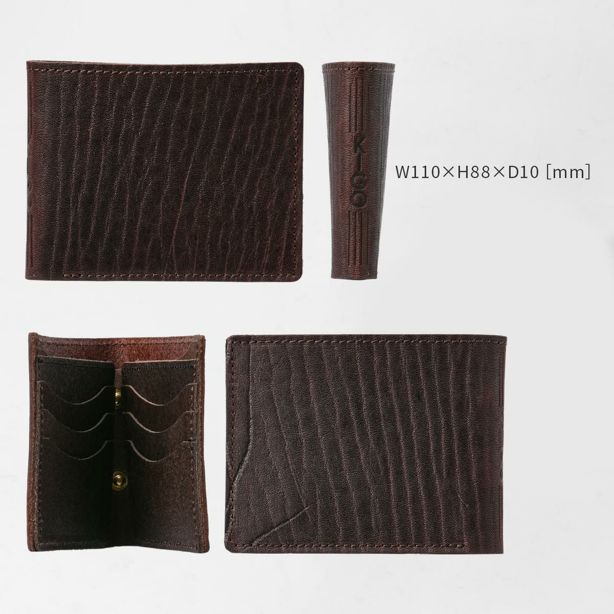 KIGO Wallet 二つ折り財布  kgwt2110-bul