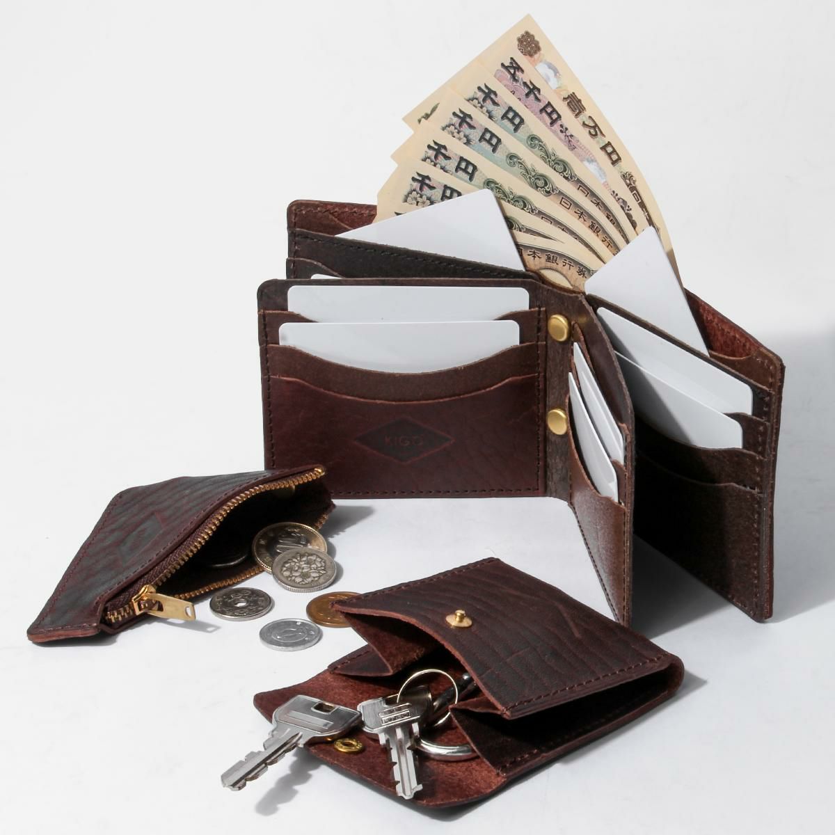 KIGO Wallet 二つ折り財布  kgwt2110-bul