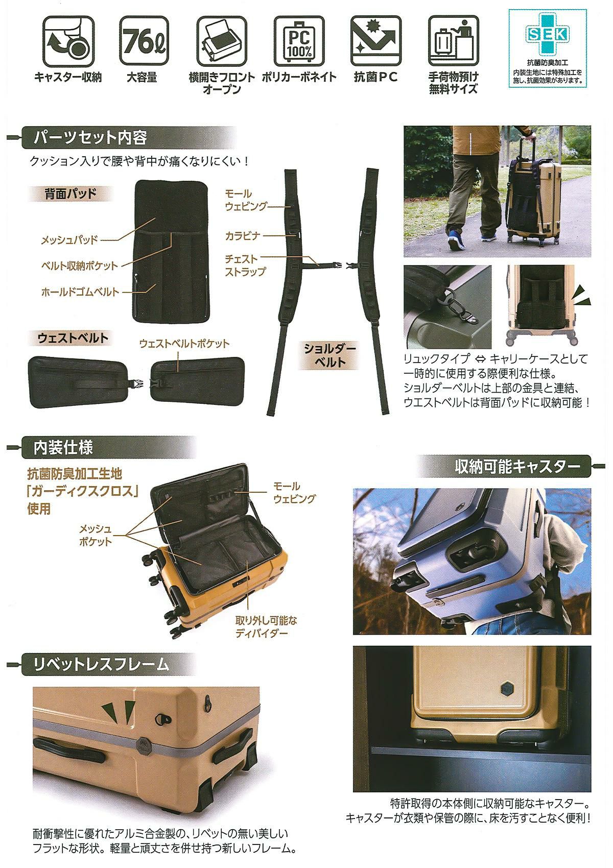 アジアラゲージ ギアキューブ スーツケース A.L.I gc-25