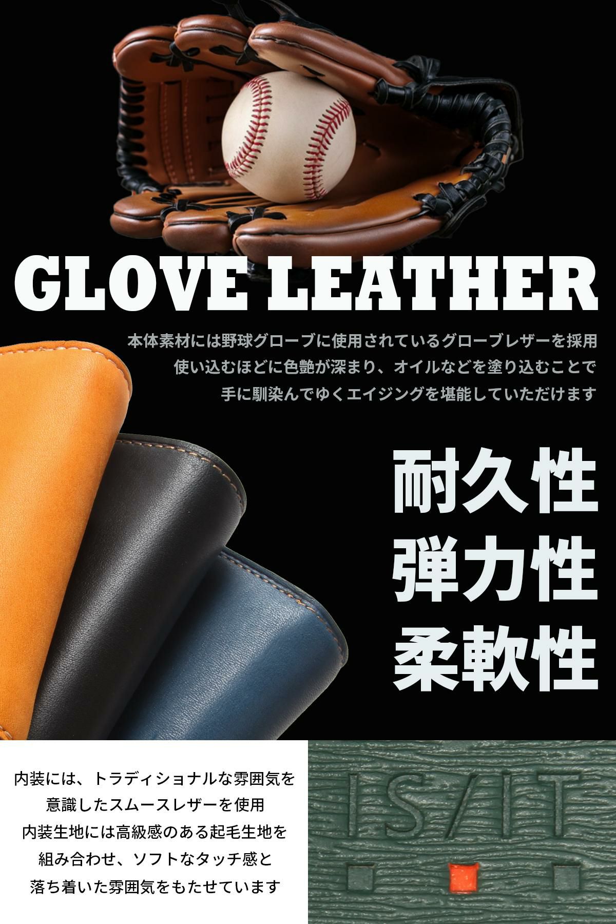 IS/IT グローブ 二つ折り財布  isit-948604